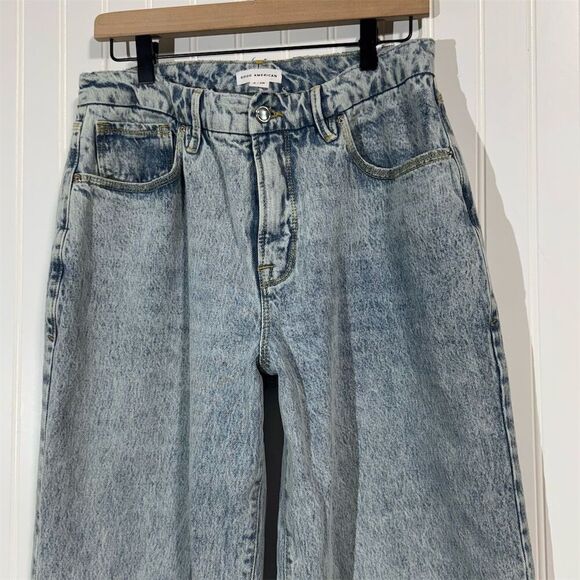 Good American 90s Loose Jeans Women’s 2 / 26 Blue High Rise Baggy Straight Denim - Picture 4 of 7